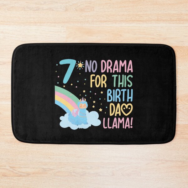 Item preview, Kids 7 Year Old 7th Llama Birthday Party No Drama Birthday Llama designed and sold by TheMattDesigns.