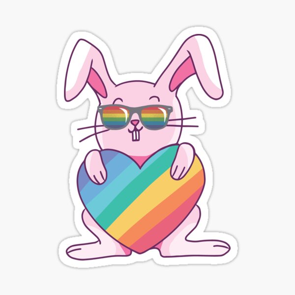 Gay Rabbit Sticker For Sale By Arlan Gonsalves Redbubble 5573