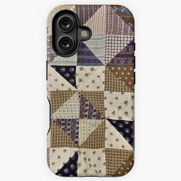 Aperçu de l'œuvre Courtepointe vintage, triangles patchwork créée et vendue par SEEMUELLER.