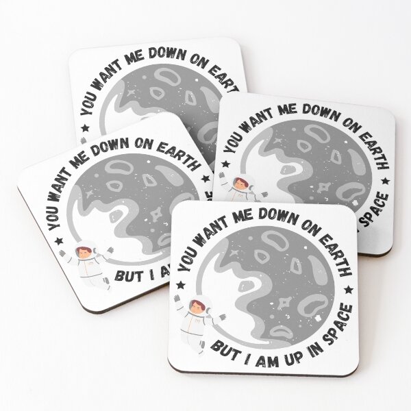 Item preview, Moon Exploration. Spaceman in Space. Black Text. designed and sold by seesaw-clothing.