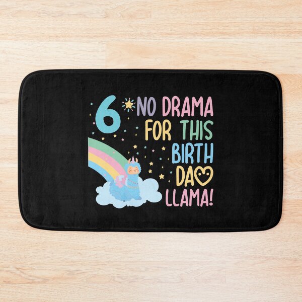 Item preview, Kids 6 Year Old 6th Llama Birthday Party No Drama Birthday Llama designed and sold by TheMattDesigns.