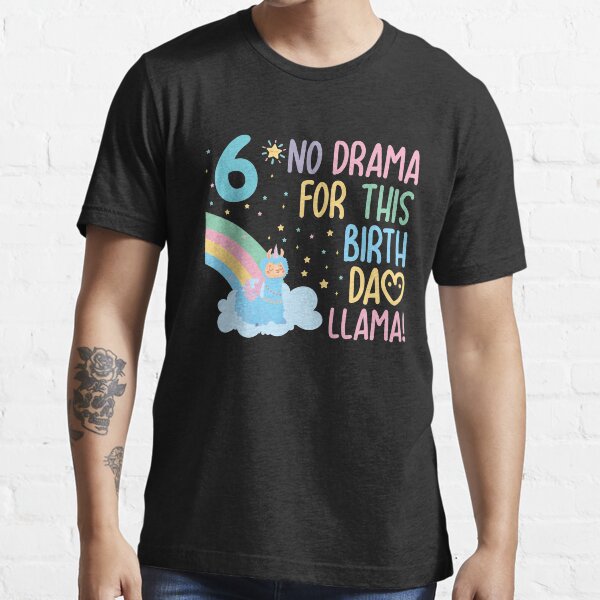 llama birthday shirt