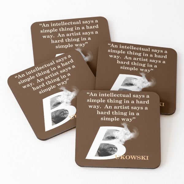 Item preview, Charles Bukowski Quote On Intellectuals And Artists designed and sold by My Photo Shop.
