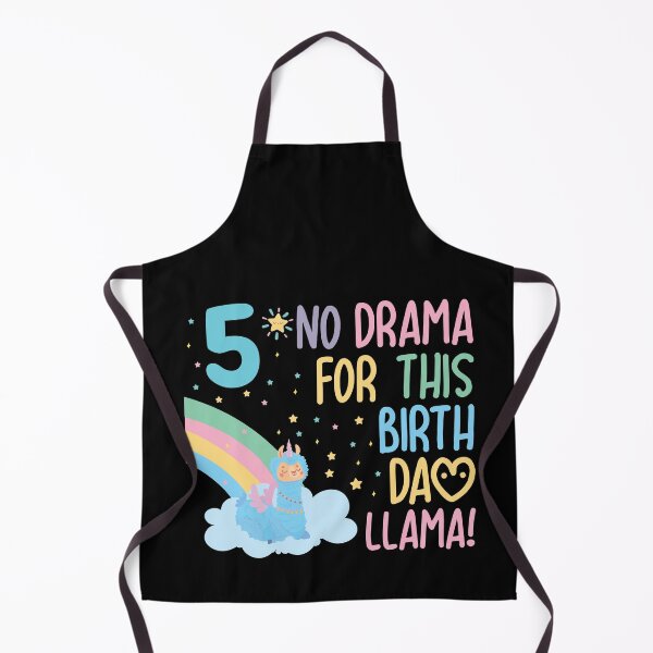 Item preview, Kids 5 Year Old 5th Llama Birthday Party No Drama Birthday Llama designed and sold by TheMattDesigns.