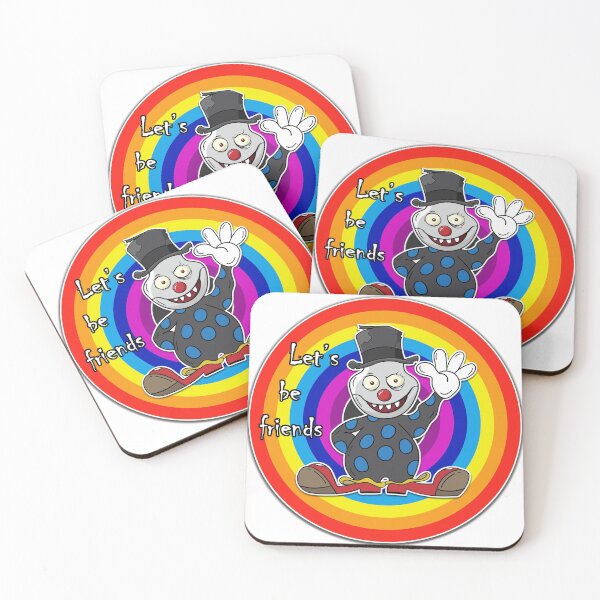 Item preview, Let's be friends evil rainbow clown designed and sold by creativedane.
