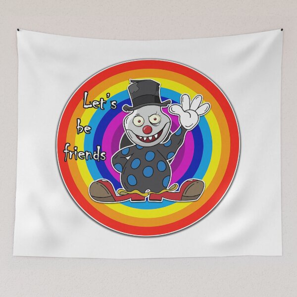 Item preview, Let's be friends evil rainbow clown designed and sold by creativedane.