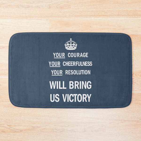 Item preview, The Courage - Blue (British WW2 Poster/'Keep Calm and Carry' on Alternative) designed and sold by franklinprintco.