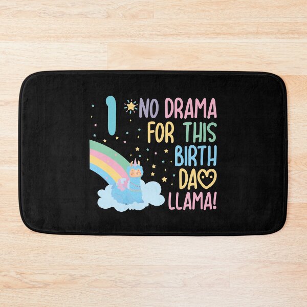 Item preview, Kids 1 Year Old 1th Llama Birthday Party No Drama Birthday Llama designed and sold by TheMattDesigns.