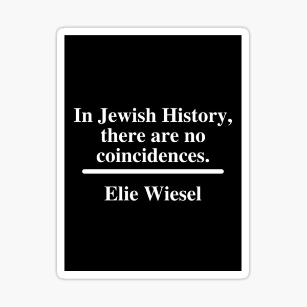 Artikel-Vorschau von Elie Wiesel "Keine Zufälle", designt und verkauft von jewknish.