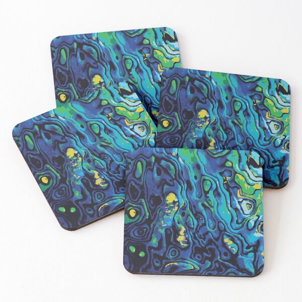 Item preview, Graphic Paua New Zealand Albalone Sea Shell Green Blue Yellow designed and sold by Ciara Shortall.