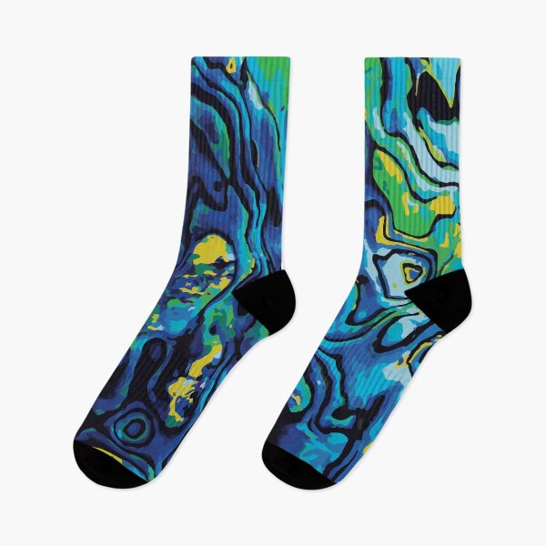 Item preview, Graphic Paua New Zealand Albalone Sea Shell Green Blue Yellow designed and sold by Ciara Shortall.