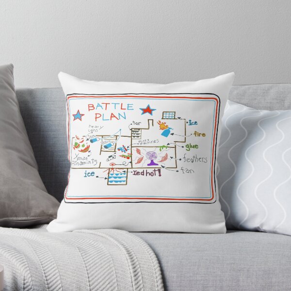home alone battle plan Throw Pillow