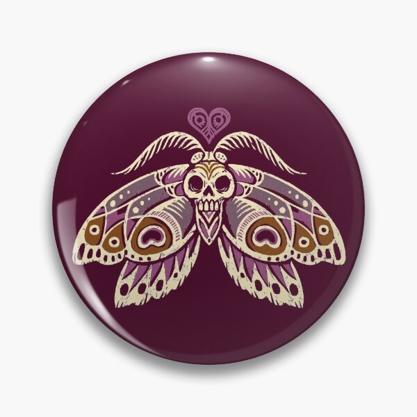 Item preview, Boho Moth in Reds designed and sold by Marianne Martin.