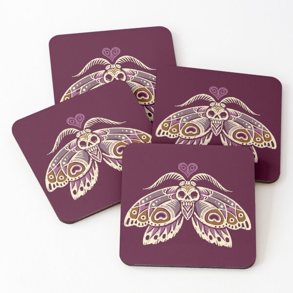 Item preview, Boho Moth in Reds designed and sold by Marianne Martin.