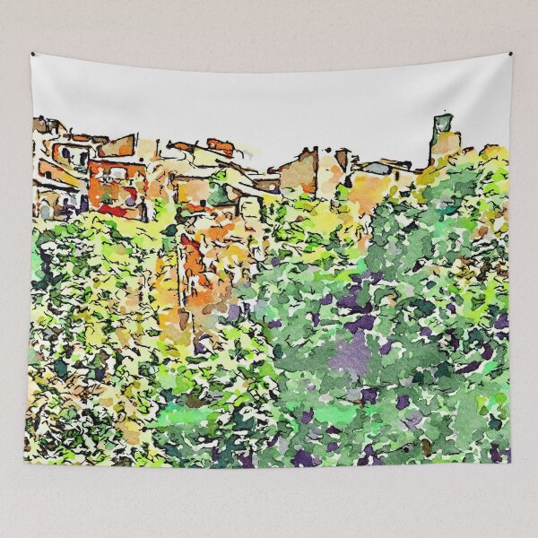 Item preview, Barbarano Romano: landscape with wood and village on the rock designed and sold by Giuseppe Cocco.