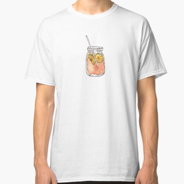 Mason Jar Summer Sun Ice Tea in Watercolor Classic T-Shirt
