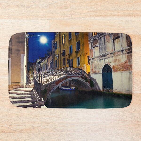 Item preview, Venetian street in the night Italy designed and sold by TravelDrone.