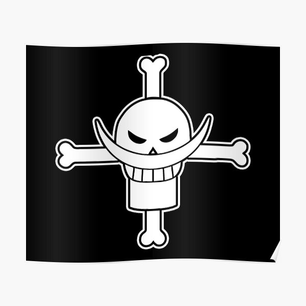Poster Whitebeard Flag Redbubble