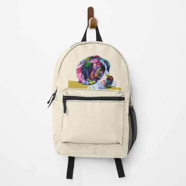 Item preview, Colorful Saint Bernard Dog on Geometric Pop Art Style designed and sold by faudeltn.