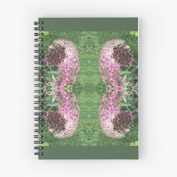 Item preview, Divine Botanical: Pink and Magenta Star Flowers curl across the Emerald Grass designed and sold by RoseAromas.