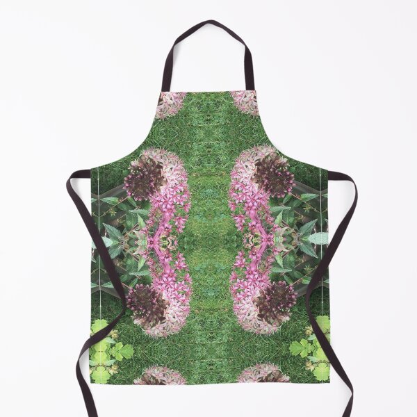 Item preview, Divine Botanical: Pink and Magenta Star Flowers curl across the Emerald Grass designed and sold by RoseAromas.