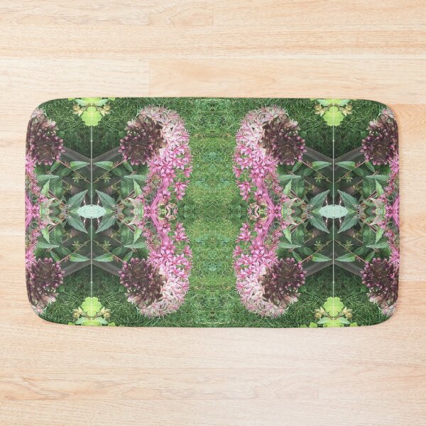 Item preview, Divine Botanical: Pink and Magenta Star Flowers curl across the Emerald Grass designed and sold by RoseAromas.