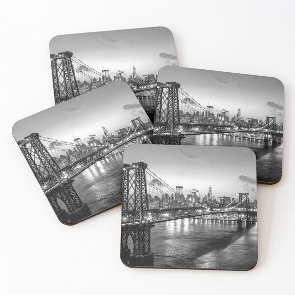 Item preview, Brooklyn Bridge, New York, Black and White designed and sold by Magic Love Art Print.