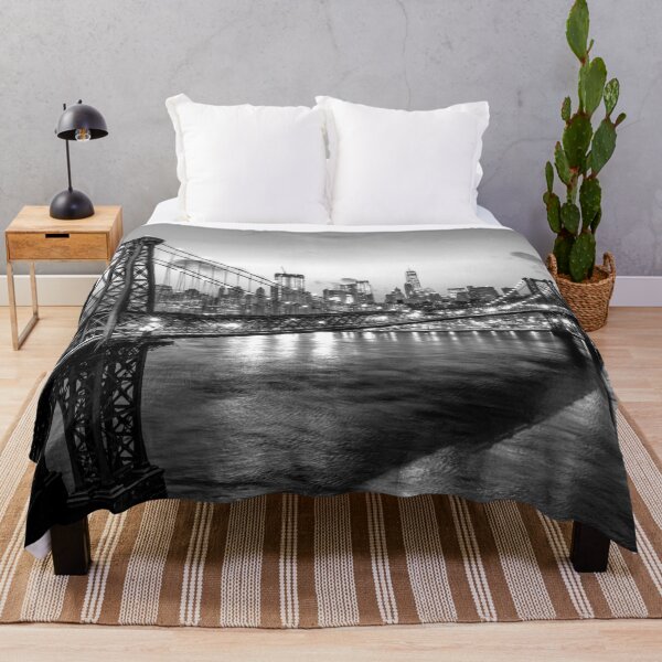 Item preview, Brooklyn Bridge, New York, Black and White designed and sold by Magic Love Art Print.