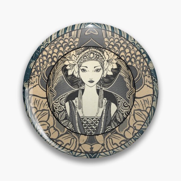 Item preview, woman art nouveau / art deco / 1920 ' designed and sold by Petitelulu.