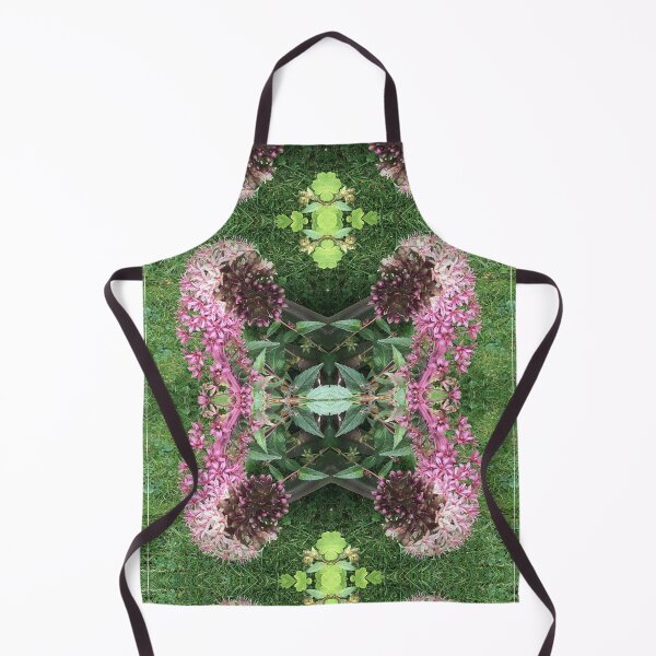 Item preview, Divine Botanical: Pink and Magenta Star Flowers curl across the Emerald Grass designed and sold by RoseAromas.