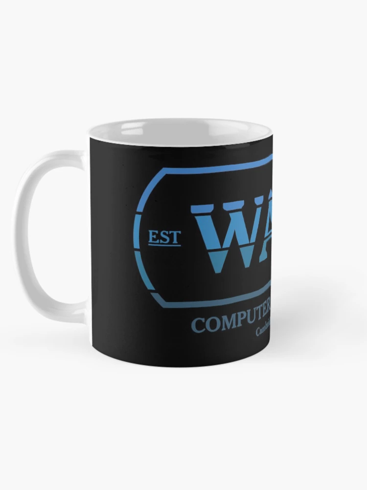 Thumbnail 5 of 6, Coffee Mug, WANG Computers (BlueRetro) [Roufxis-Rb] designed and sold by RoufXis.