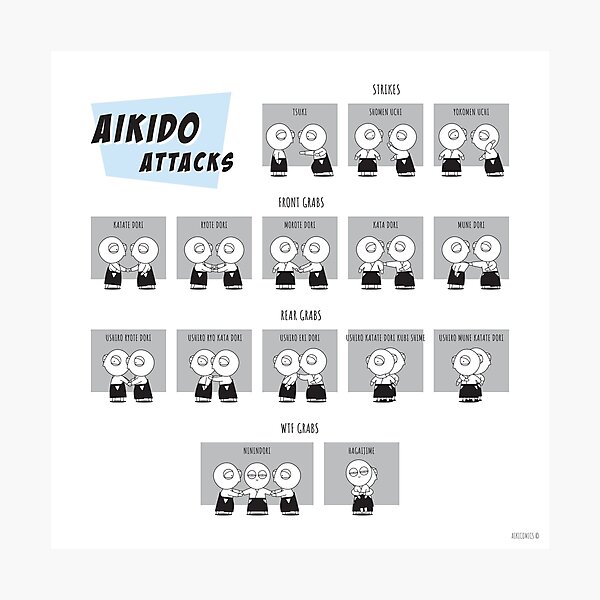 Artikel-Vorschau von Aikido-Angriffe, designt und verkauft von ShopAikiComics.