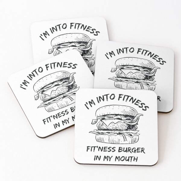 Item preview, Funny I'm Into Fitness Burger In My Mouth workout gym designed and sold by TheMattDesigns.