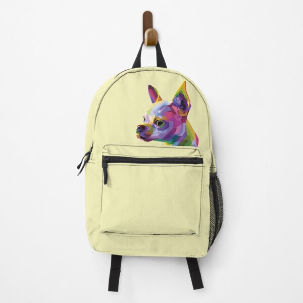 Item preview, Colorful Chihuahua Head Dog on Geometric Pop Art Style designed and sold by faudeltn.