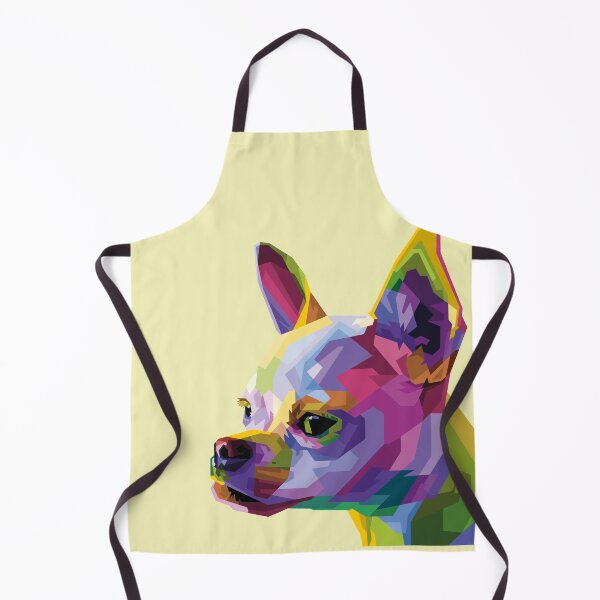 Item preview, Colorful Chihuahua Head Dog on Geometric Pop Art Style designed and sold by faudeltn.