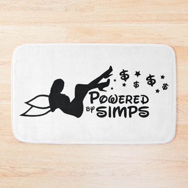 Item preview, Powered by Simps - Black designed and sold by SEND-NUDES-SHOP.