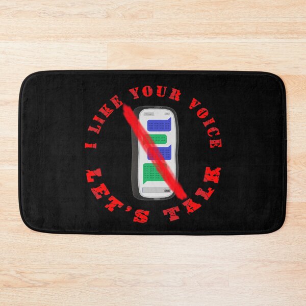 Item preview, I like Your Voice - Let’s Talk. No Texting Sign with Cell Phone. (Black Background) designed and sold by ArtByLM.