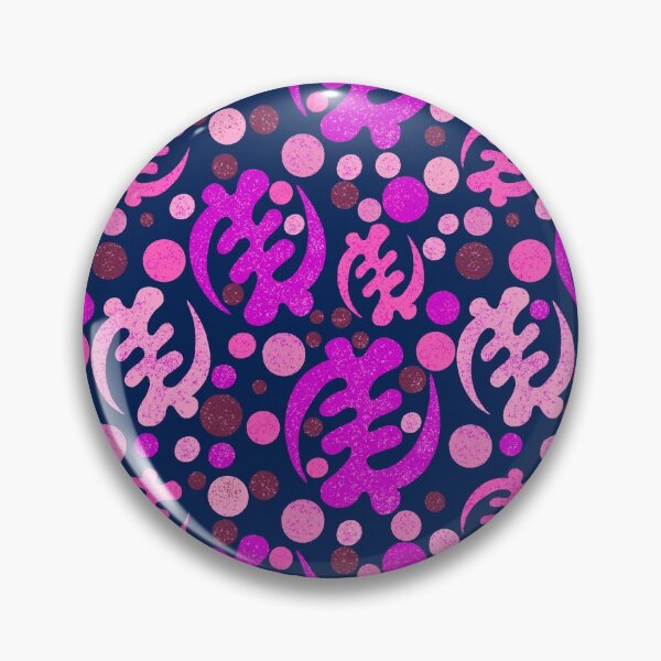 Item preview, Patrón de Gye Nyame: rosa y morado designed and sold by Ellesinspired.