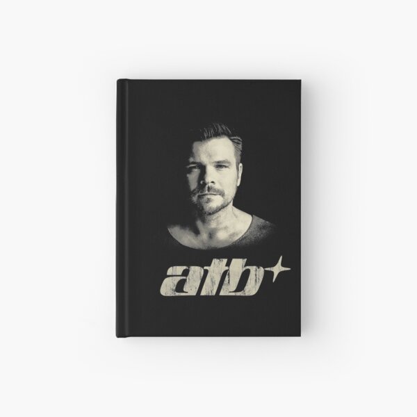 ATB classic progressive trance vintage retro distressed tshirt design Hardcover Journal