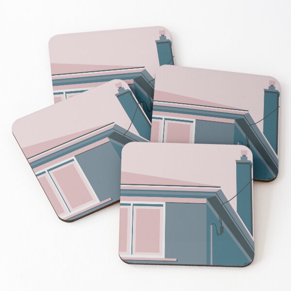 Item preview, Pink & Blue House designed and sold by Arden Taylor.