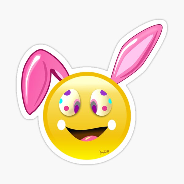 Bunny Ears Emoji Stickers Redbubble