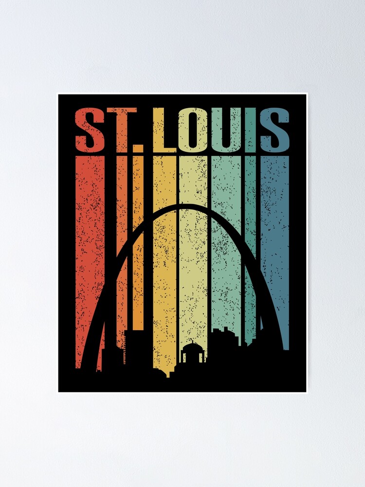 Vintage St. Louis Retro STL Cross Essential T-Shirt for Sale by pixeljamz