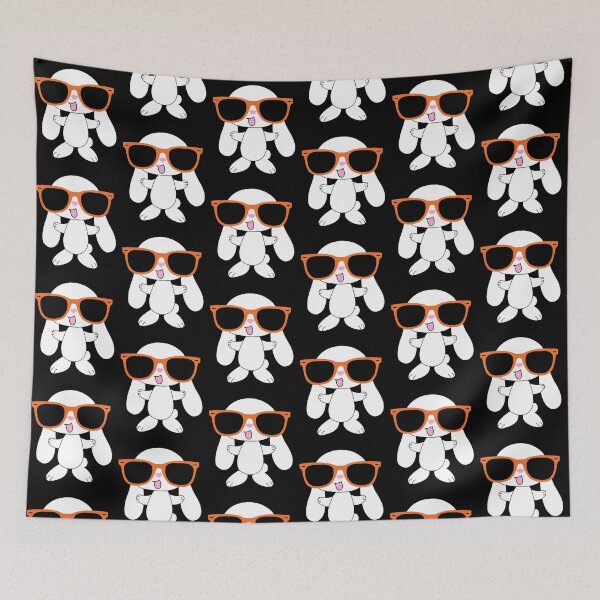 Item preview, Bunny With Glasses - White With Funny Glasses designed and sold by TKsTees.