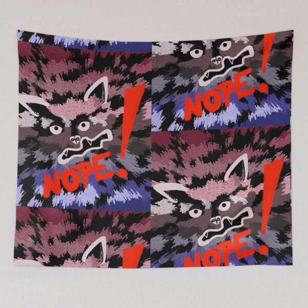 Item preview, NOPE! - Trash Panda - angry racoon designed and sold by zazuzanta.