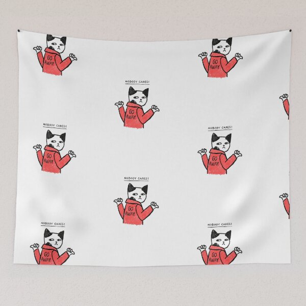 Item preview, Nobody Cares! Go Away Meme Cats designed and sold by noor-93.
