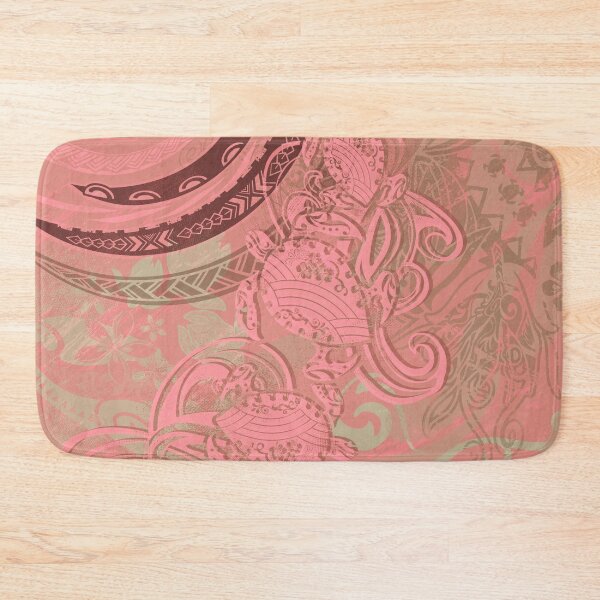 Item preview, Polynesian Corel Tribal Turtles  designed and sold by sunnthreads.
