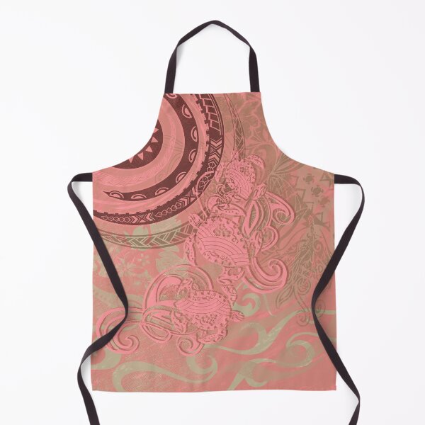 Item preview, Polynesian Corel Tribal Turtles  designed and sold by sunnthreads.