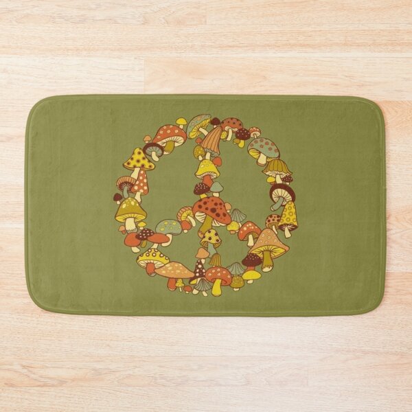 Item preview, mushroom peace sign designed and sold by aakanksha-.