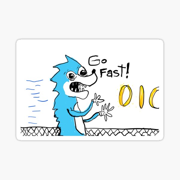 Go Fast! Sticker