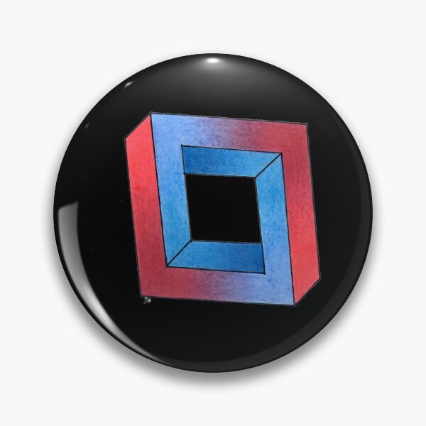 Item preview, The Impossible Red to Blue Square designed and sold by StroppyGnome.